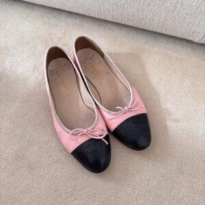 Vintage Pink Chanel Ballet Flats